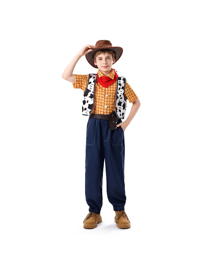 Halloween Toy Story Cosplay Trish Woody Dress Set Children's Role-playing Costume YM8787