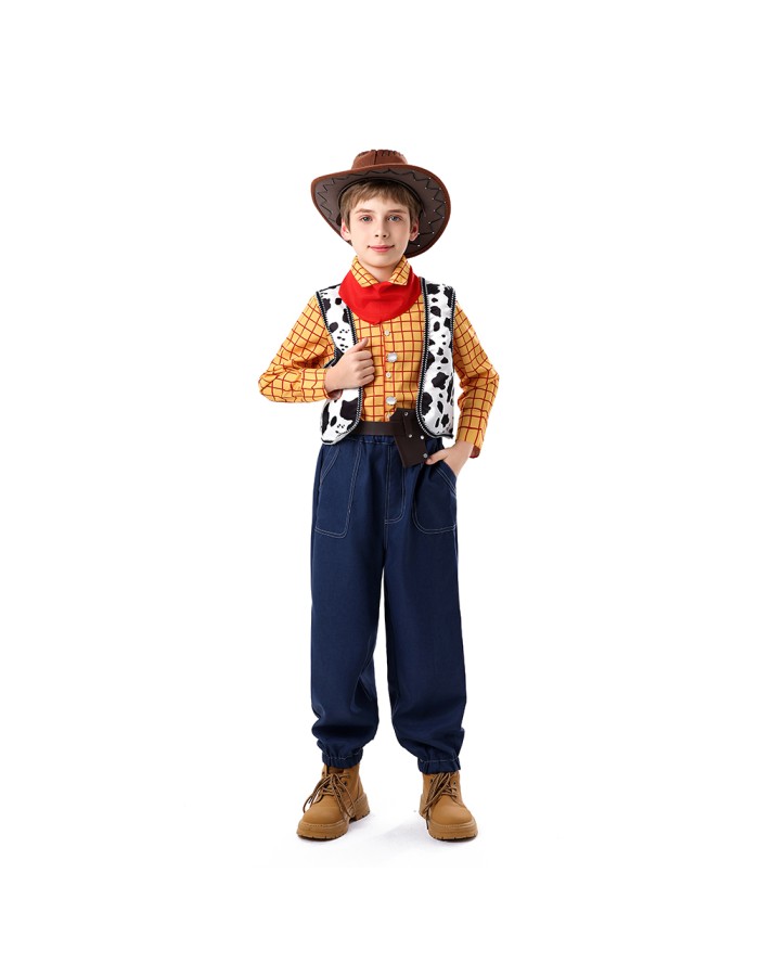 Halloween Toy Story Cosplay Trish Woody Dress Set Children's Role-playing Costume YM8787