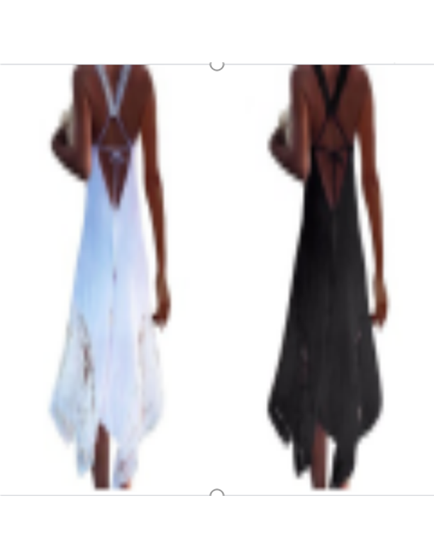 Clearance Sexy T-shirt Lace Tie-back Irregular Patchwork Women Casual Clothes Backless Dress SB201