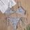 Women Bikini small dots leopard print cross bikini sexy bandage two-piece swimsuit FF48