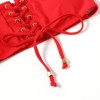Swimsuit, lace-up bikini, sexy solid-color swimsuit, beach vacation bikini FF30