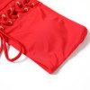 Swimsuit, lace-up bikini, sexy solid-color swimsuit, beach vacation bikini FF30