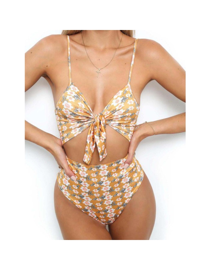 Ladies' two-piece swimsuit, sexy leopard print bikini, summer beach vacation MM01
