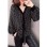 New women's turtleneck sweater, tummy-hiding, velvet polka dot blouse, chiffon turtleneck sweater SB209