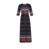 Beach dress, Bohemian printed fake cardigan dress, button-down long dress SB218