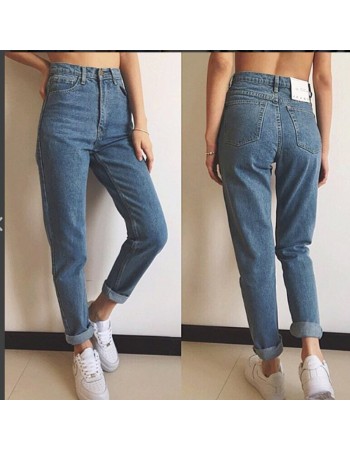 Spring fashion jeans, trousers, casual women's wear, straight-leg jeans SB213