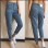 Spring fashion jeans, trousers, casual women's wear, straight-leg jeans SB213