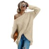 Fluffy long-sleeved sweaters, off-the-shoulder T-shirts, tops, loose and sexy sweaters for autumn and winter SB204
