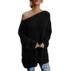 Fluffy long-sleeved sweaters, off-the-shoulder T-shirts, tops, loose and sexy sweaters for autumn and winter SB204