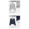 New style plus-size women's fashion color-block two-piece look loose long-sleeved casual shirt for women SB206