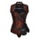 Retro Punk Court PU Faux Leather Corset Gothic Shapewear Sexy Ladies Bustier A03