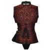 Retro Punk Court PU Faux Leather Corset Gothic Shapewear Sexy Ladies Bustier A03