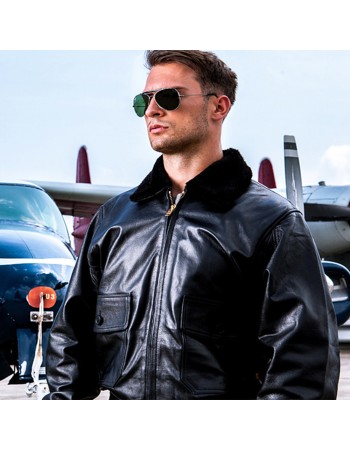 Retro oversized Air Force for men and women pilot couple fur coat Motorcycle Fur collar coat FL0040