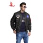 Thin US Air Force embroidered badge baseball jacket, NASA pilot jacket, men's workwear jacket trend FL09