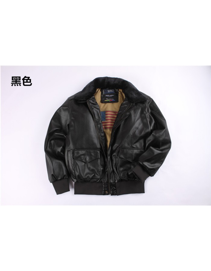 Retro oversized Air Force for men and women pilot couple fur coat Motorcycle Fur collar coat FL0040