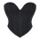 Black matte textured strapless sexy court heart-shaped strapless corset off-the-shoulder shaping top MS8463