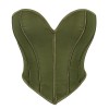 Black matte textured strapless sexy court heart-shaped strapless corset off-the-shoulder shaping top MS8463