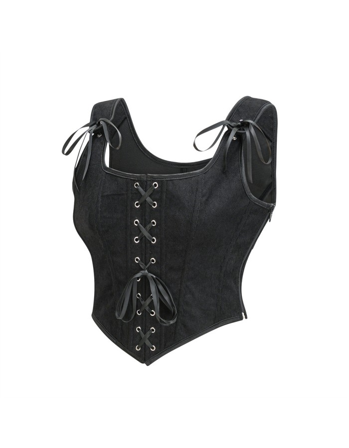 Corset Strapless and Stylish Shaping Waist-exposing and Sexy Strappy Vest Corset Top for Women AM587