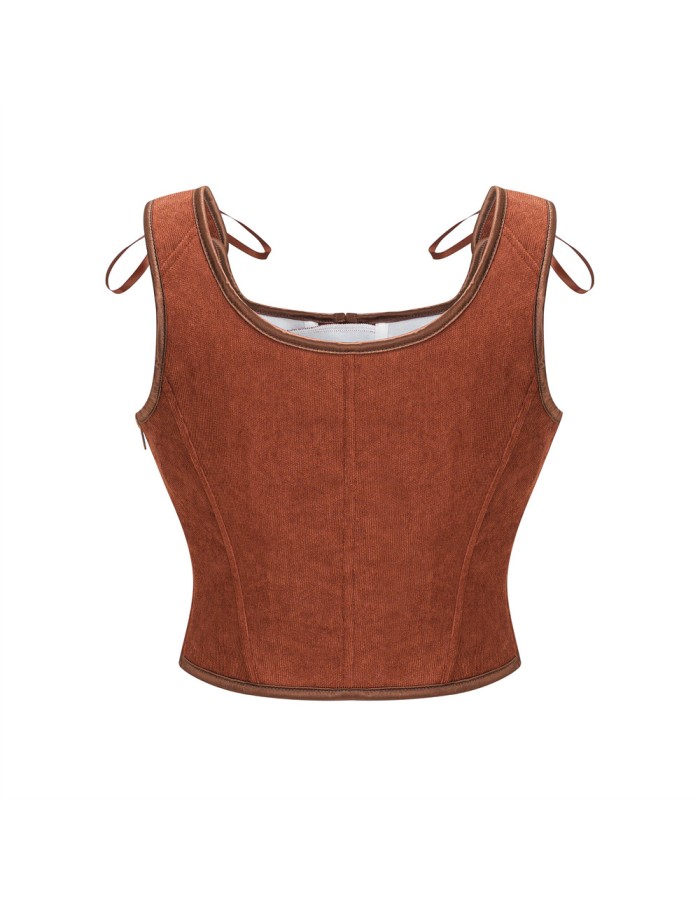 Corset Strapless and Stylish Shaping Waist-exposing and Sexy Strappy Vest Corset Top for Women AM587