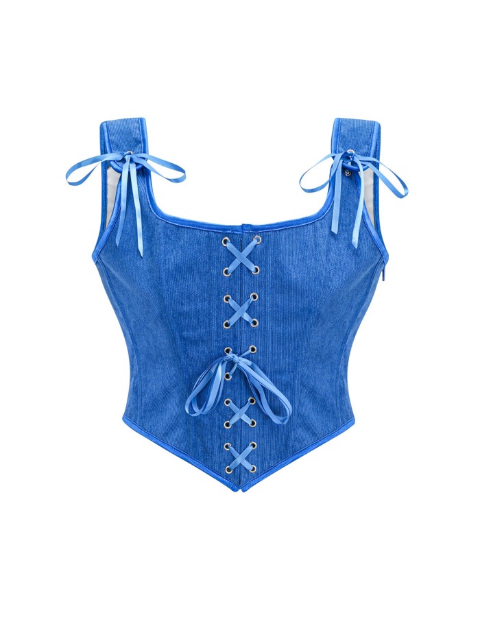 Corset Strapless and Stylish Shaping Waist-exposing and Sexy Strappy Vest Corset Top for Women AM587