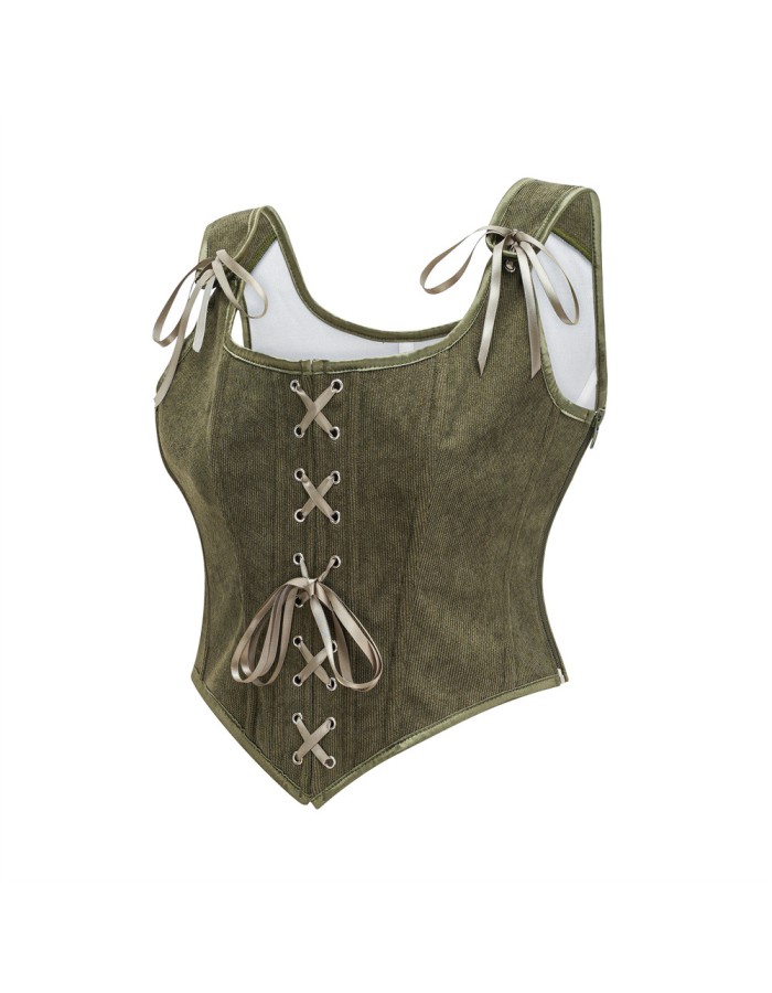 Corset Strapless and Stylish Shaping Waist-exposing and Sexy Strappy Vest Corset Top for Women AM587