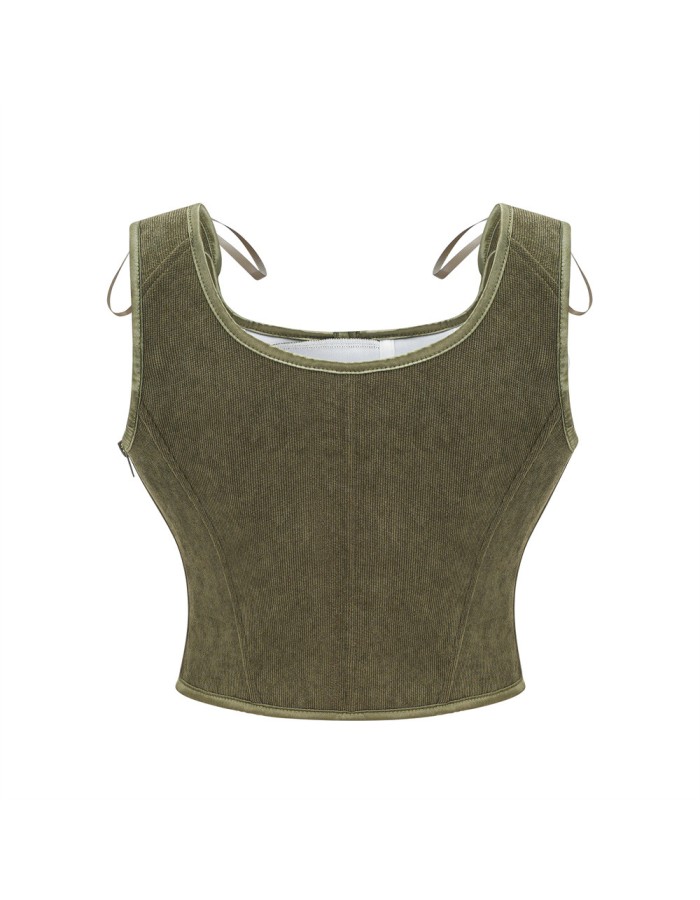Corset Strapless and Stylish Shaping Waist-exposing and Sexy Strappy Vest Corset Top for Women AM587