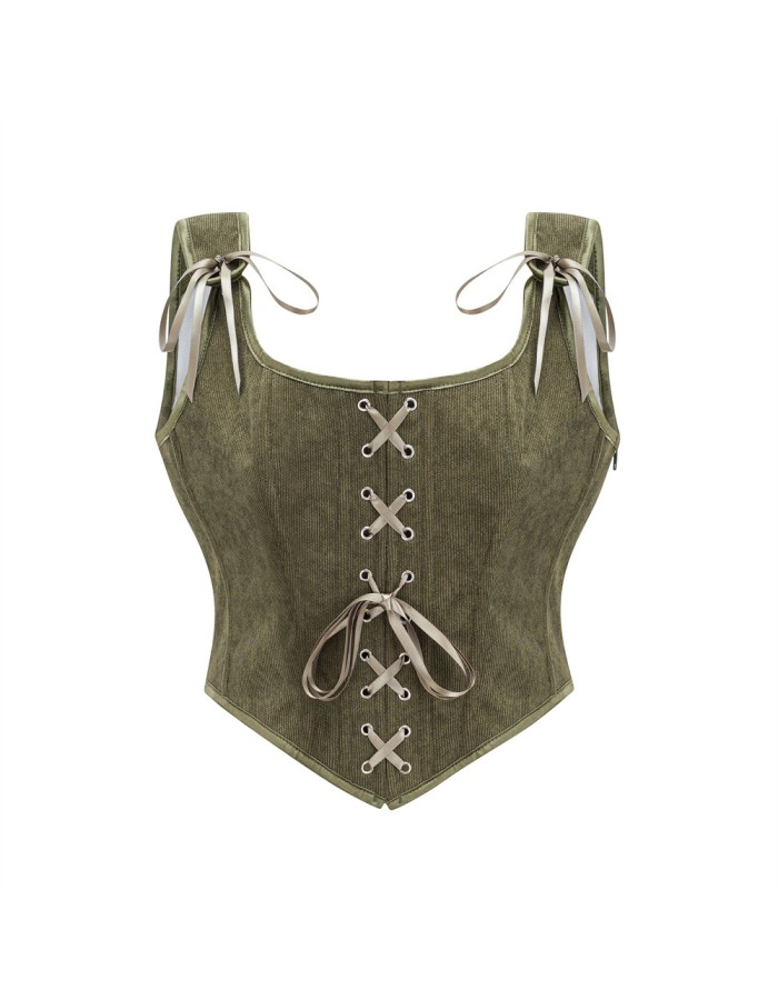 Corset Strapless and Stylish Shaping Waist-exposing and Sexy Strappy Vest Corset Top for Women AM587