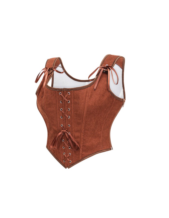 Corset Strapless and Stylish Shaping Waist-exposing and Sexy Strappy Vest Corset Top for Women AM587