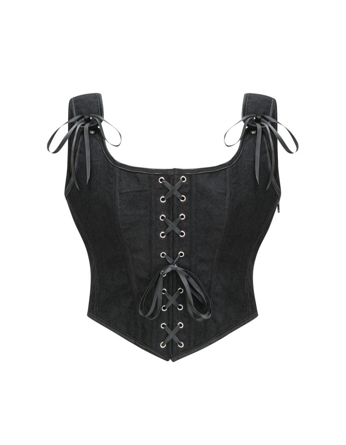 Corset Strapless and Stylish Shaping Waist-exposing and Sexy Strappy Vest Corset Top for Women AM587