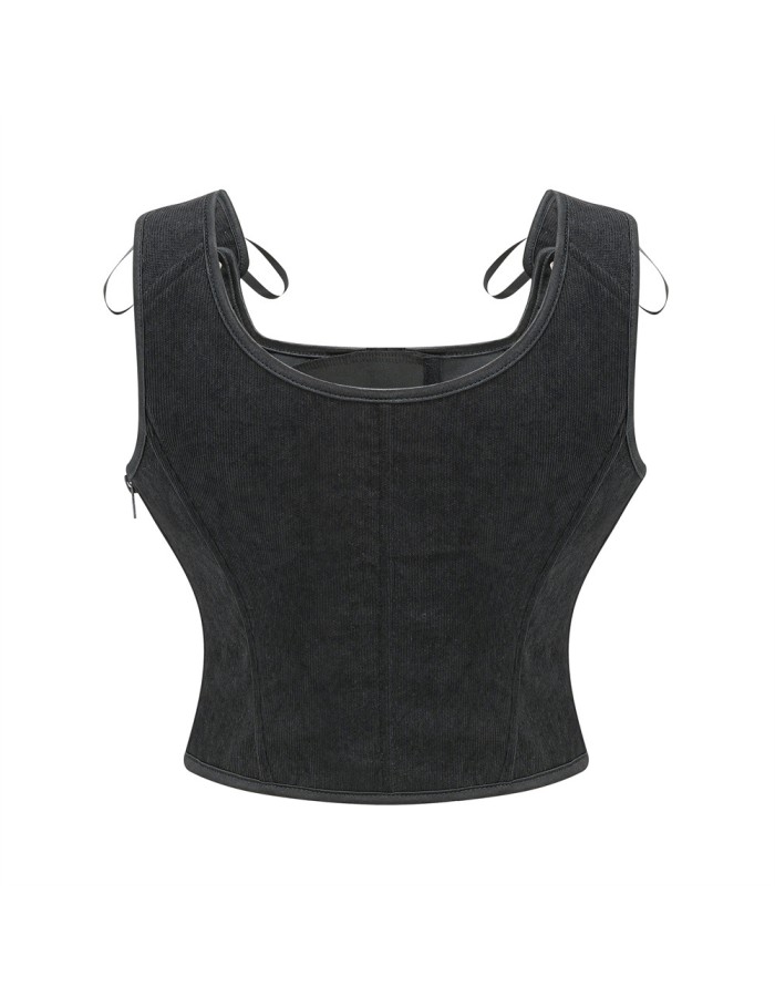 Corset Strapless and Stylish Shaping Waist-exposing and Sexy Strappy Vest Corset Top for Women AM587