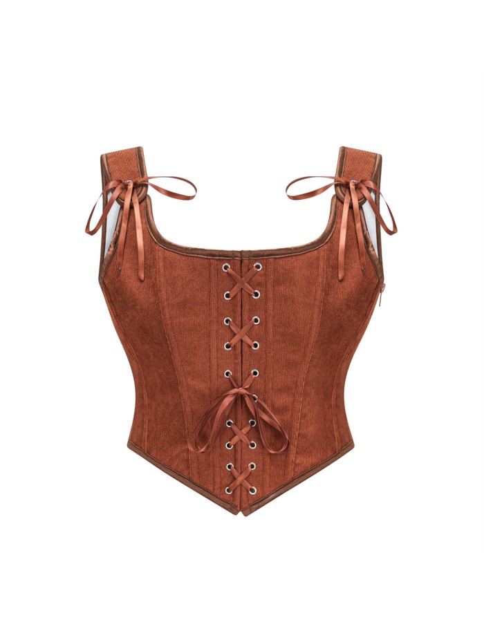Corset Strapless and Stylish Shaping Waist-exposing and Sexy Strappy Vest Corset Top for Women AM587