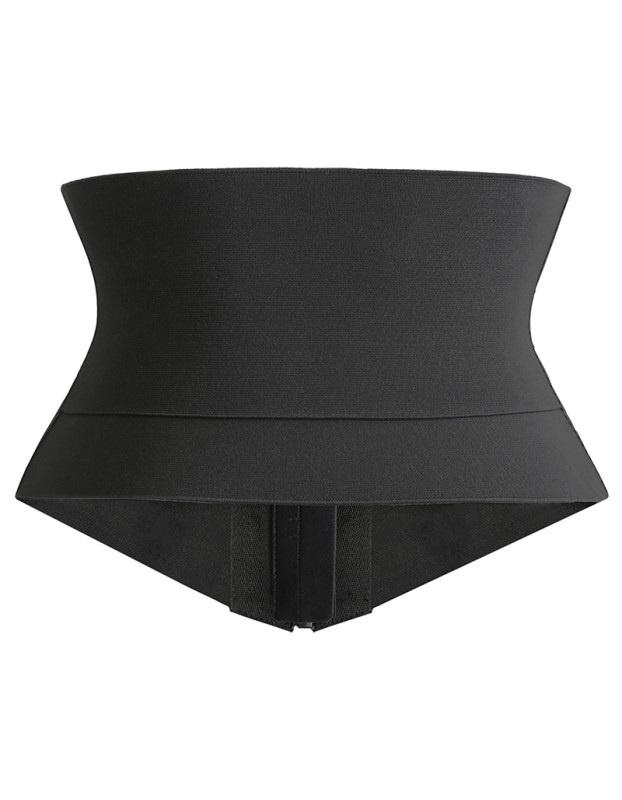 Fishbone Waist Belt Trainer With Zipper For Outerwear Belt Black Sexy Waist Bustier Shaped Belt SX70560