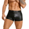 Men's  Sexy Briefs, Leather-like Shorts Nightclub DS Performance Underwear Briefs N848