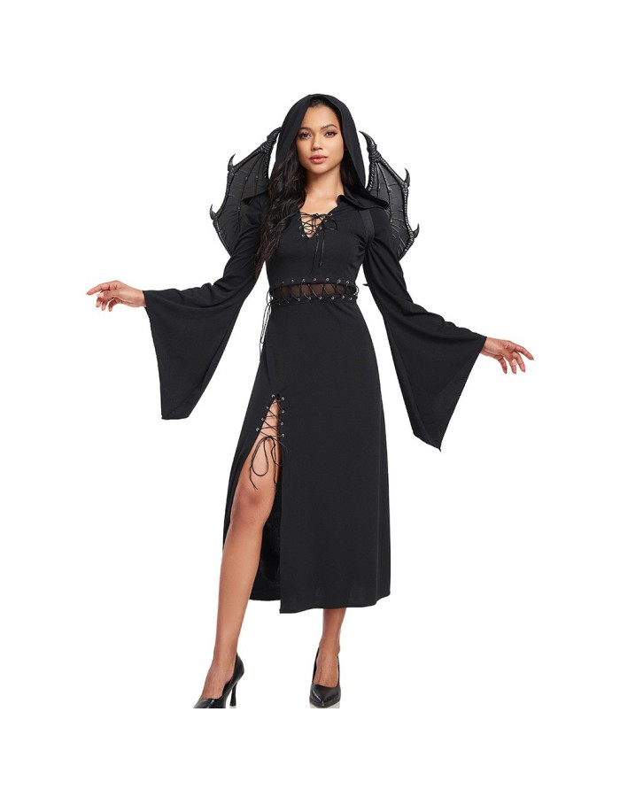Halloween Witch Costumes Black Angel Cosplay Ghost Bride Evil Zombie Dark Angel Uniform SM076