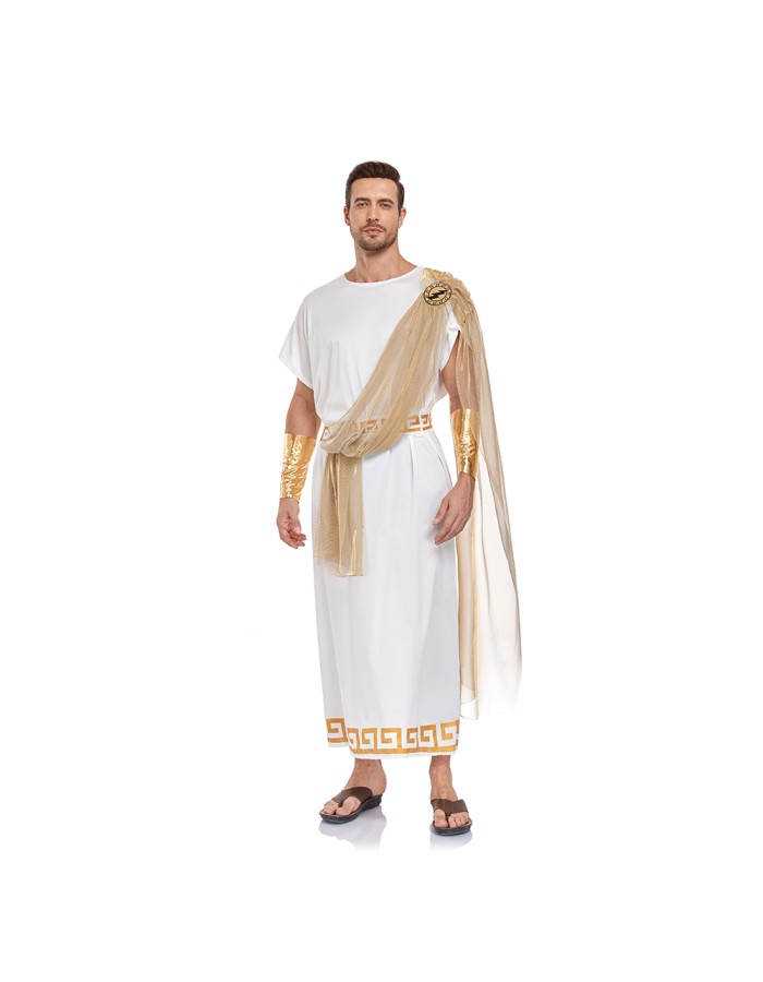 Halloween Greek Mythological Story Of Prince Zeus Cosplay As An Adult Male Arab Stage Costume SM2066
