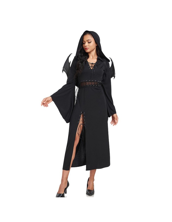 Halloween Witch Costumes Black Angel Cosplay Ghost Bride Evil Zombie Dark Angel Uniform SM076
