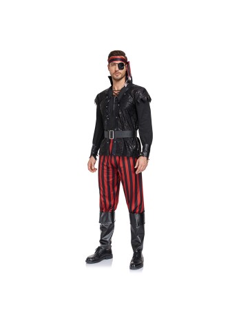 Halloween Adult Prate Costumes Masquerade Party Pirate Cosplay Sexy Men Captain Costumes SM252