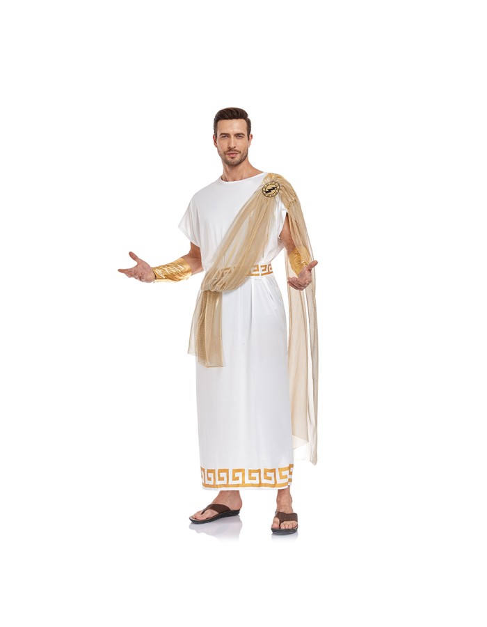 Halloween Greek Mythological Story Of Prince Zeus Cosplay As An Adult Male Arab Stage Costume SM2066