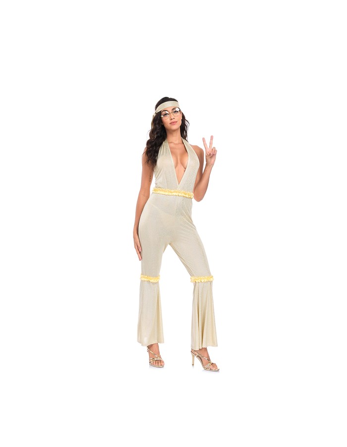 Women's  Hippie Outfits For Bars Disco Balls Retro DS Jazz Dance Show Hippie Costume Cosplay SM251