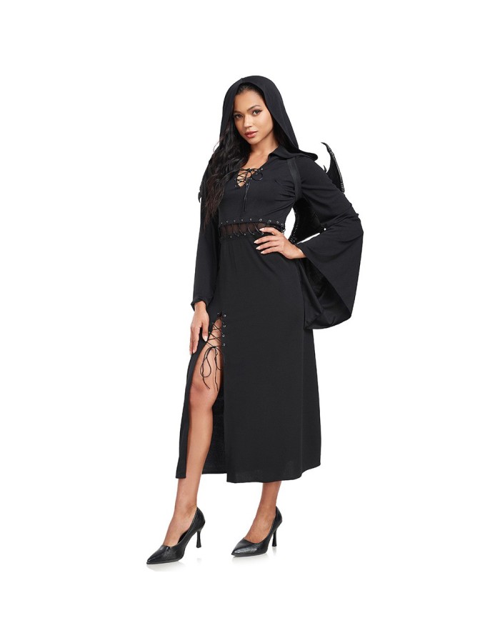 Halloween Witch Costumes Black Angel Cosplay Ghost Bride Evil Zombie Dark Angel Uniform SM076