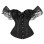 Bustier Top Plus Size Vintage Jacquard Floral Lace Sleeves Chest Binder Corselet Overbust Women Lingerie QF902
