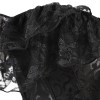 Bustier Top Plus Size Vintage Jacquard Floral Lace Sleeves Chest Binder Corselet Overbust Women Lingerie QF902