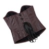 Women Faux Leather Corset Top Sexy Gothic Grass green Zipper Korset Bustier Vintage Burlesque Lingerie Party Club Corselet  TG906