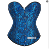Gothic Overbust Corset Tops Lace-up Jacquard Vintage Women Bustier Shapewear Slimming Waist Shaping Corset QF810