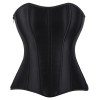 Women Overbust Corsets Tops Lace Up Sleeveless Gothic Steampunk Bustiers Body Shaper Lingerie Ladies Long Torso White Clothes QF914