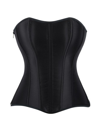 Women Overbust Corsets Tops Lace Up Sleeveless Gothic Steampunk Bustiers Body Shaper Lingerie Ladies Long Torso White Clothes QF914