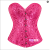 Gothic Overbust Corset Tops Lace-up Jacquard Vintage Women Bustier Shapewear Slimming Waist Shaping Corset QF810