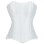 Women Overbust Corsets Tops Lace Up Sleeveless Gothic Steampunk Bustiers Body Shaper Lingerie Ladies Long Torso White Clothes QF914