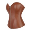 Women Faux Leather Corset Top Sexy Gothic Grass green Zipper Korset Bustier Vintage Burlesque Lingerie Party Club Corselet  TG906