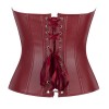 Women Faux Leather Corset Top Sexy Gothic Grass green Zipper Korset Bustier Vintage Burlesque Lingerie Party Club Corselet  TG906